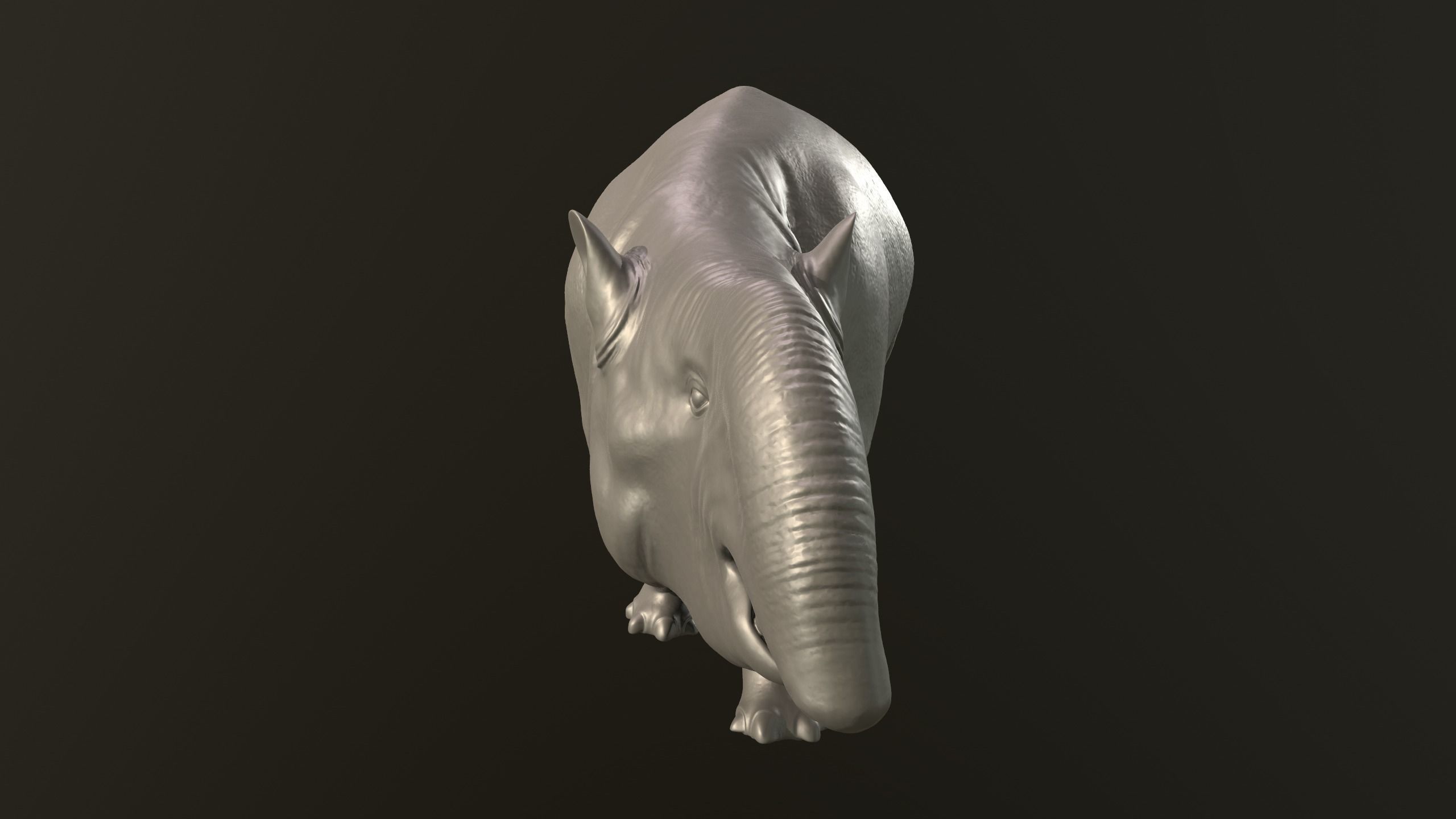 Pyrotherium hippopotamus 3D print model_3