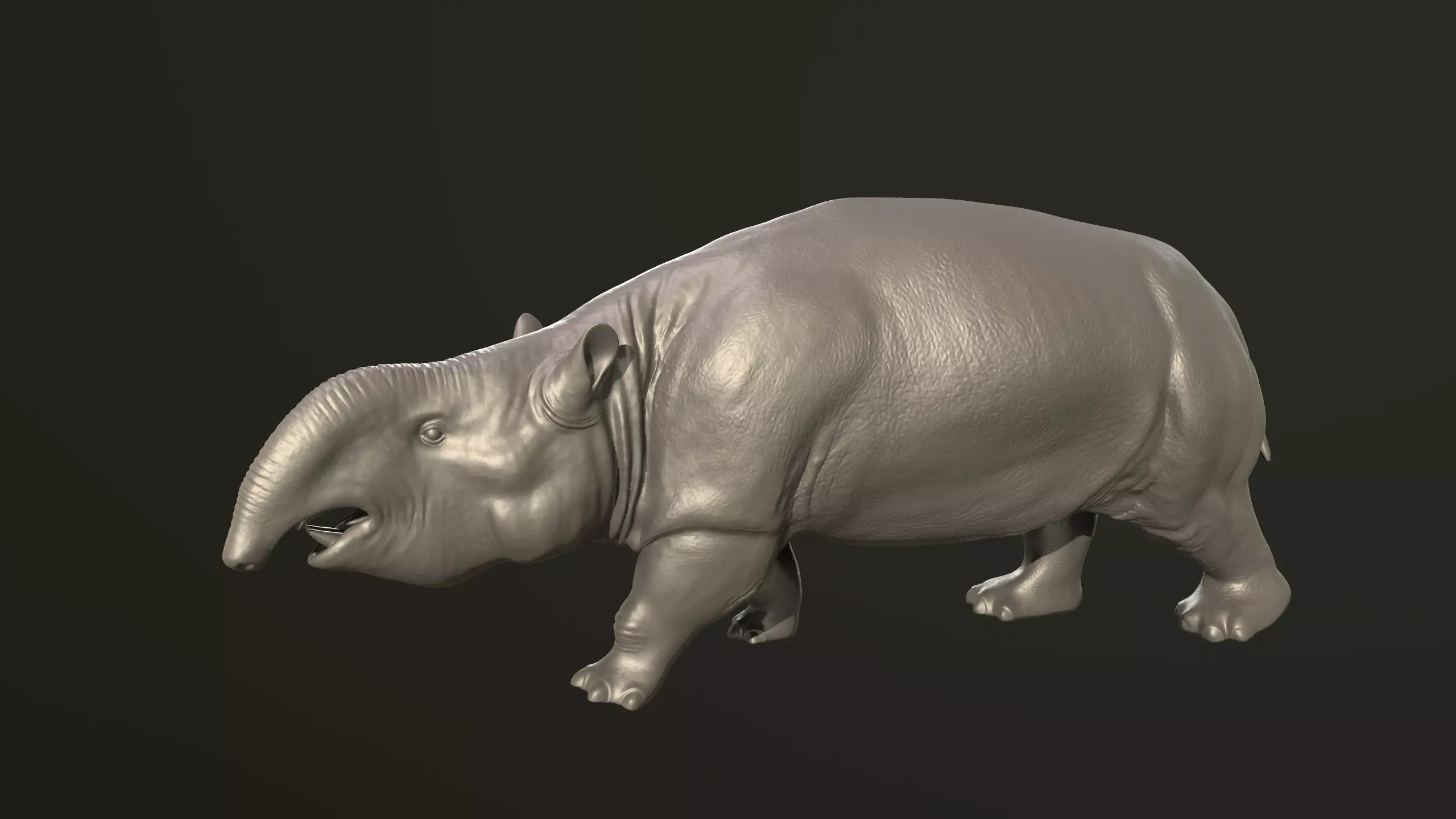 Pyrotherium hippopotamus 3D print model_0