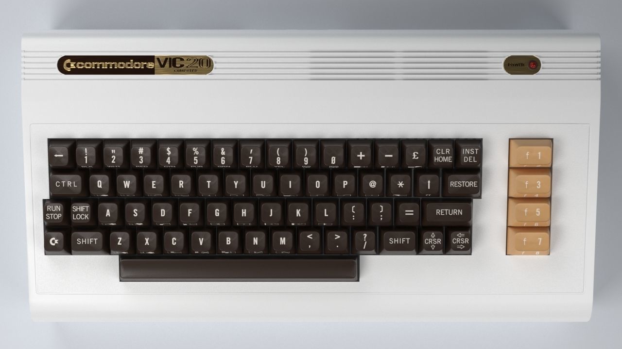 Commodore Vic-20 Low-poly 3D model_10