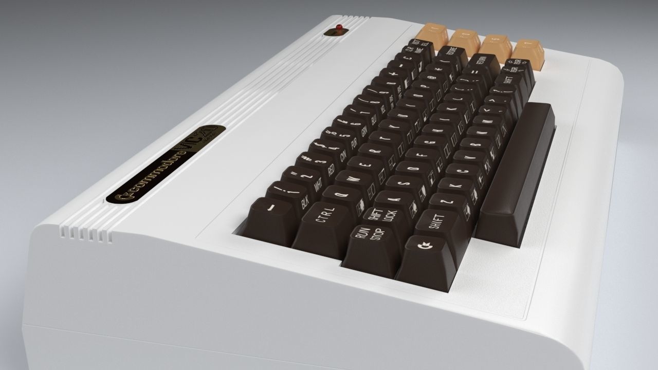 Commodore Vic-20 Low-poly 3D model_6