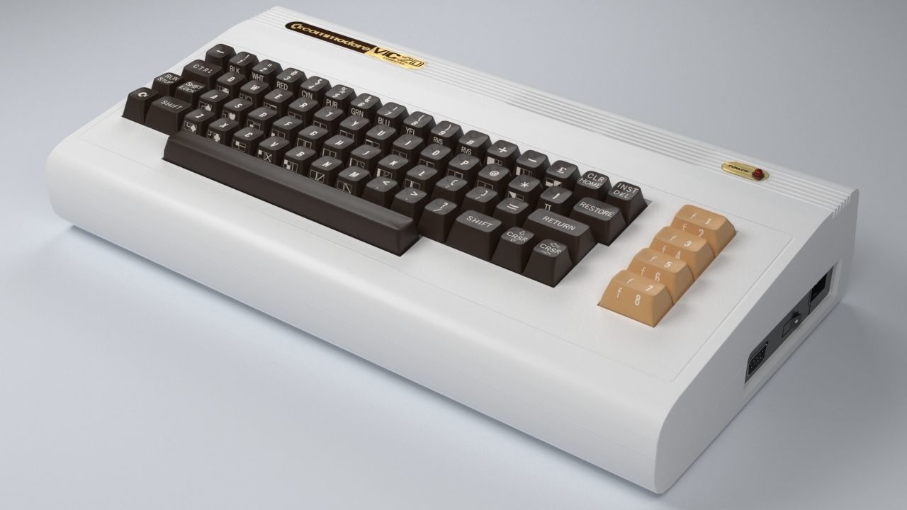 Commodore Vic-20 Low-poly 3D model_2