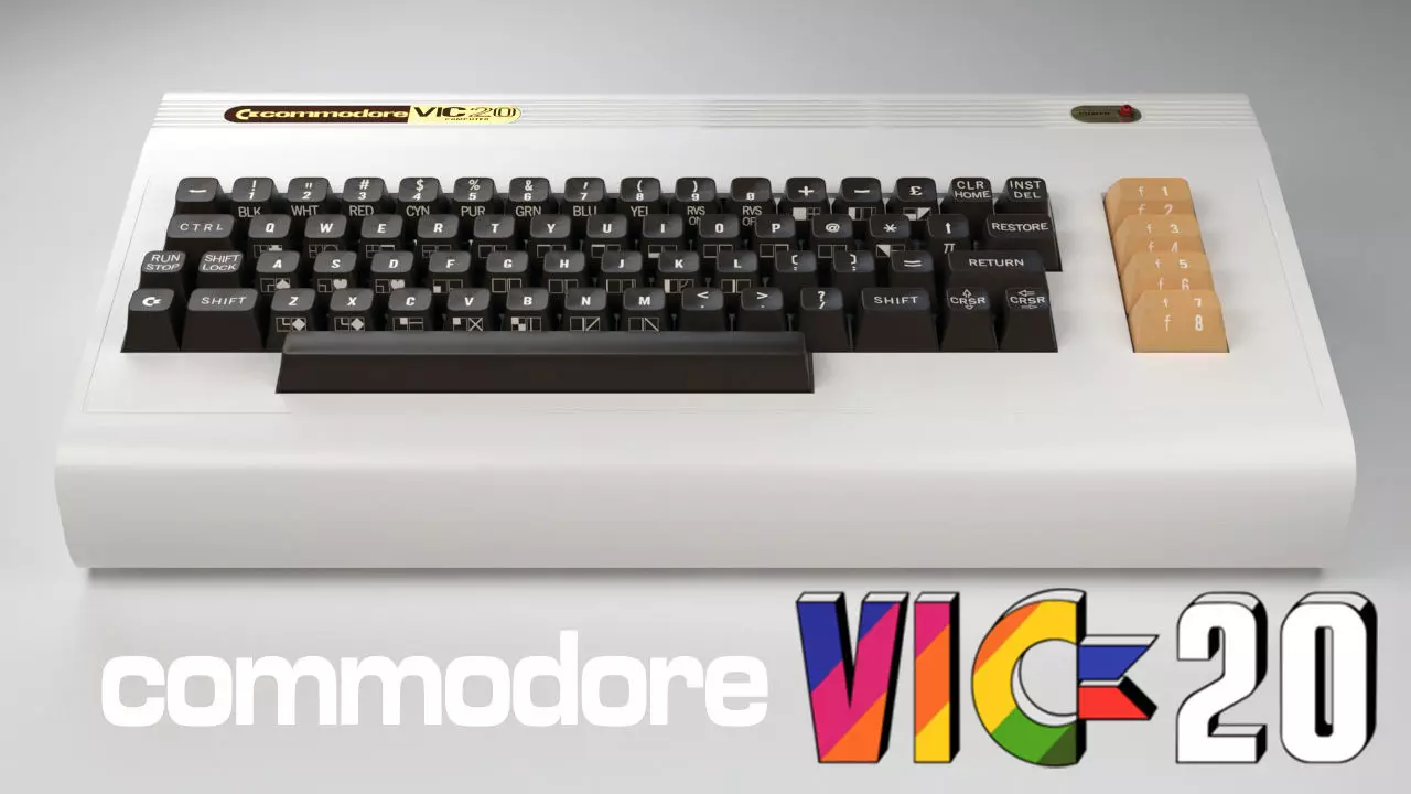 Commodore Vic-20 Low-poly 3D model_0