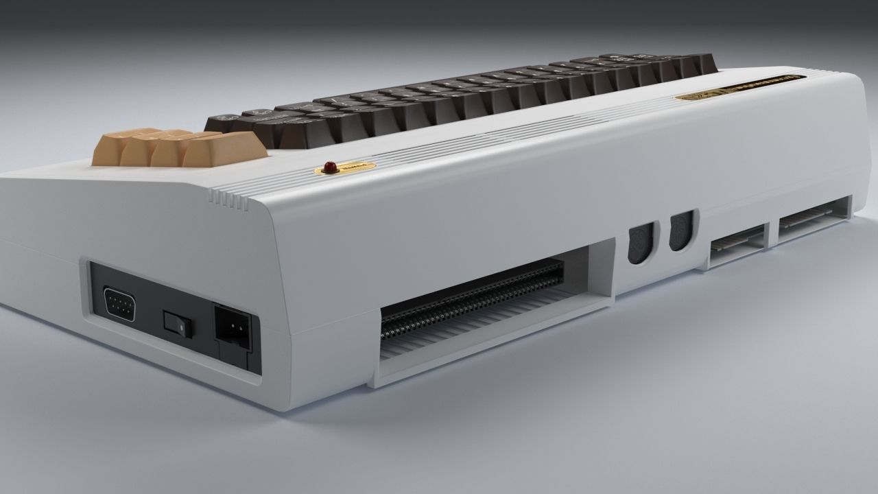 Commodore Vic-20 Low-poly 3D model_8