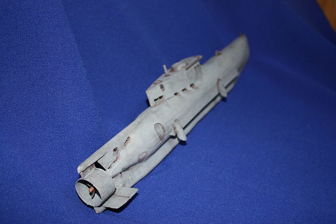 German Submarine Seehund 127 3D print model