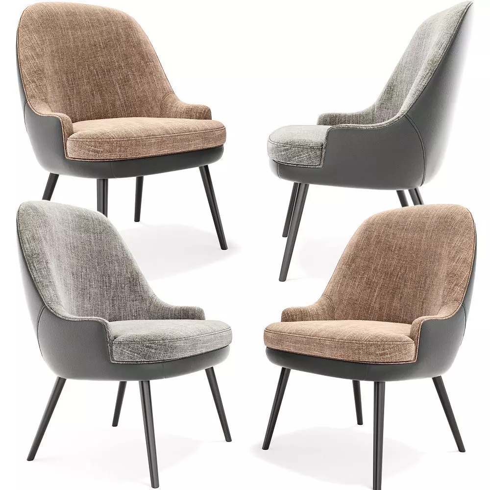 375 Dining Chair Walter Knoll 3D model