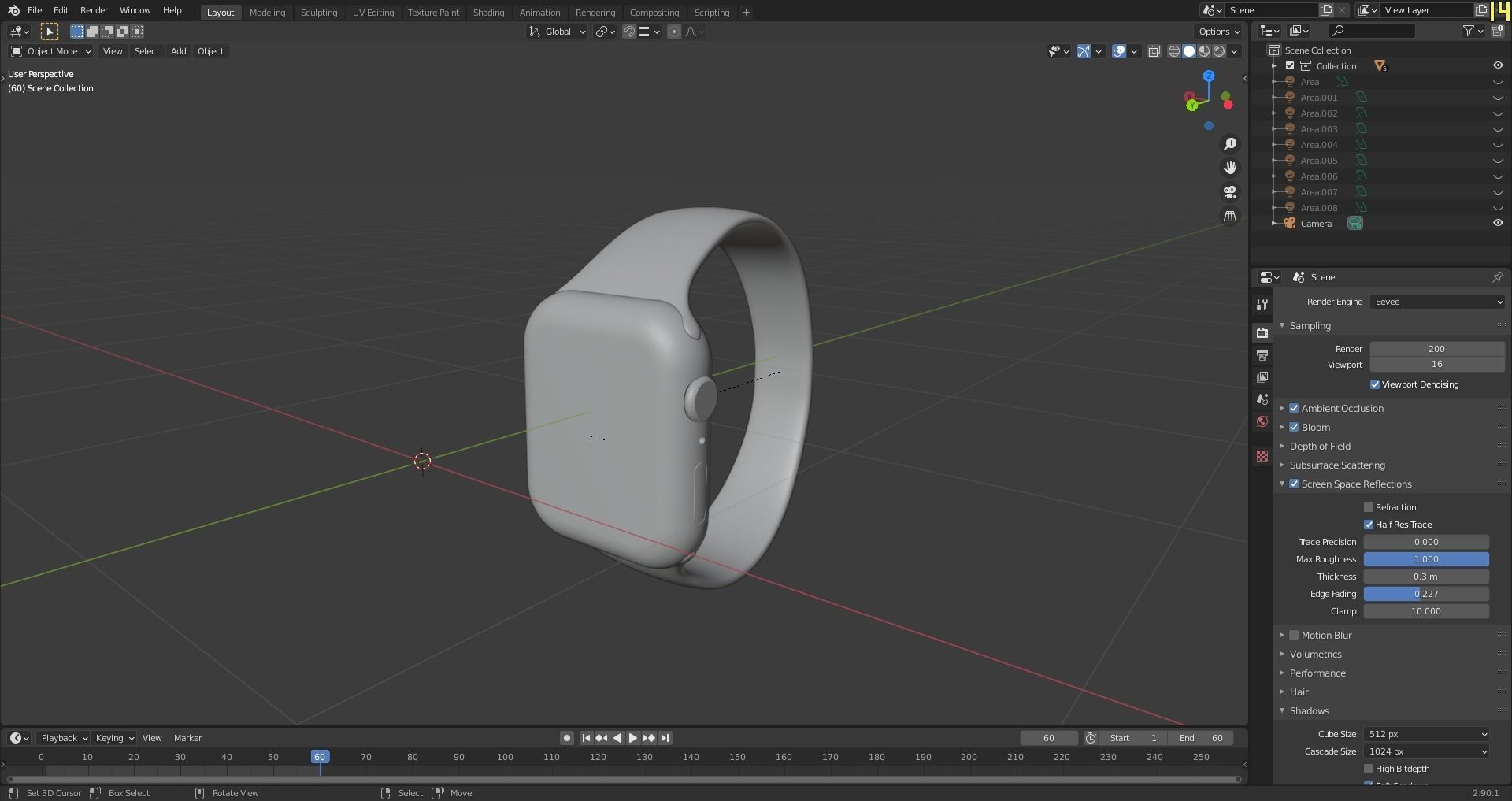 Apple watch series 6  Free 3D model_3