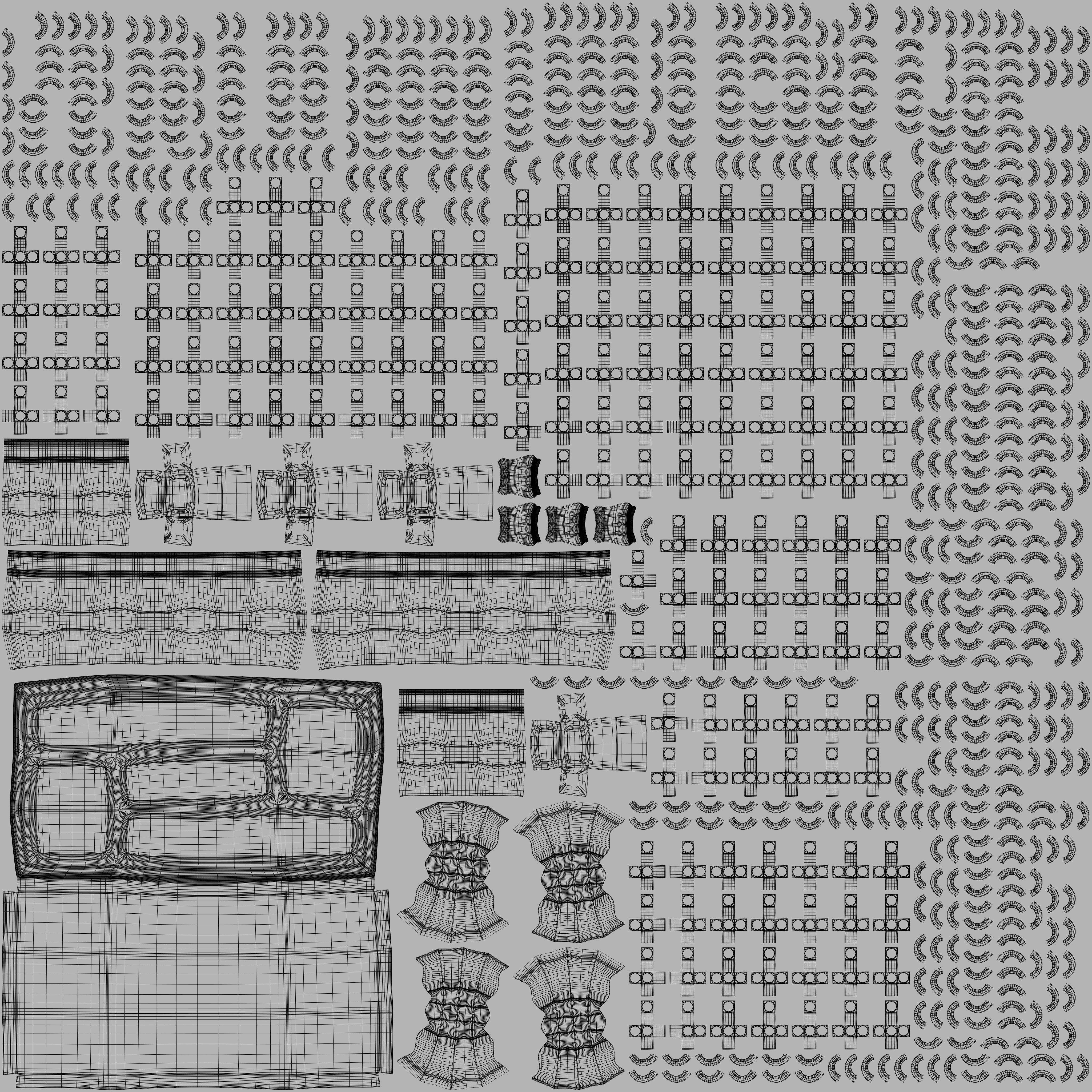 Moroccan mashrabiya table 3D model_10