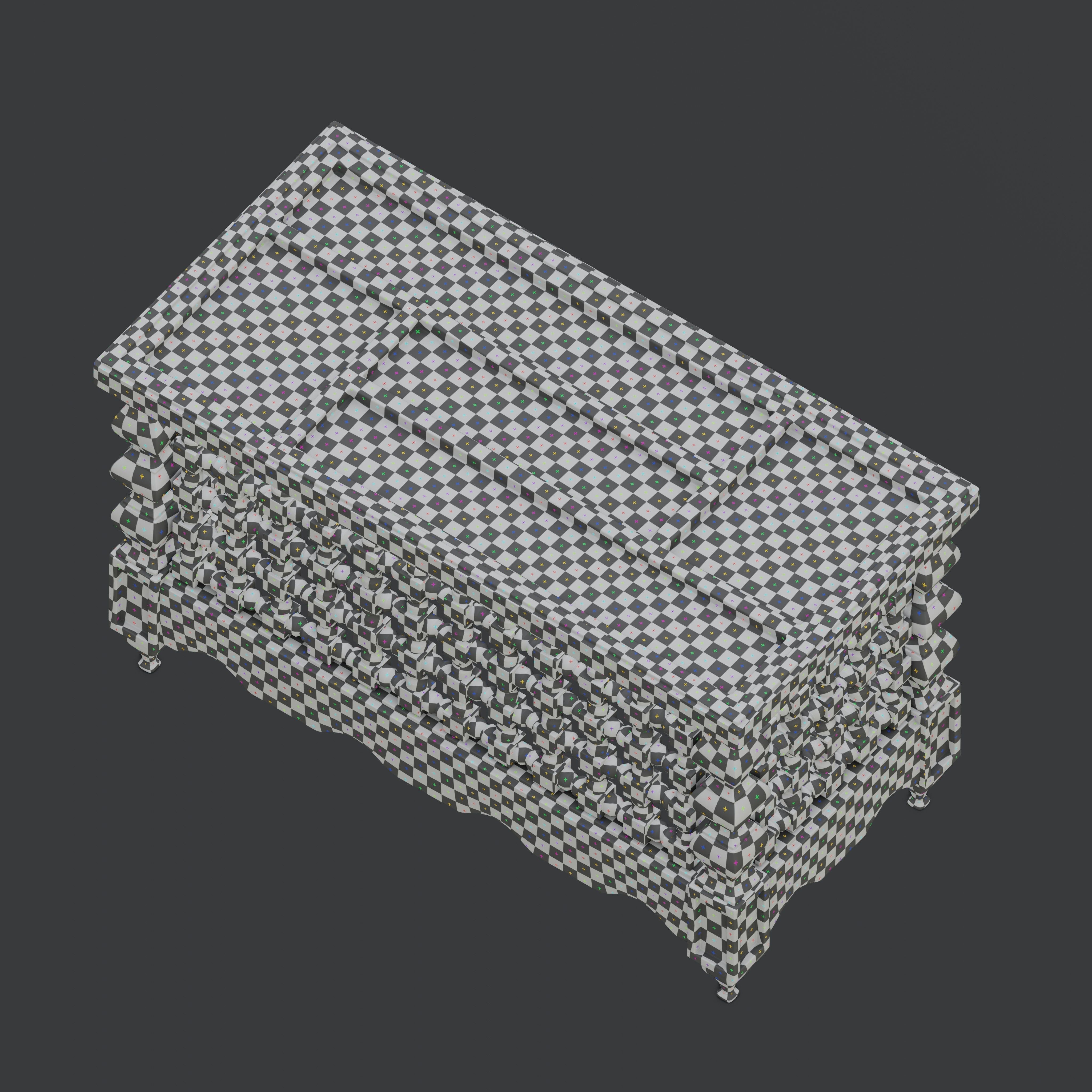 Moroccan mashrabiya table 3D model_9