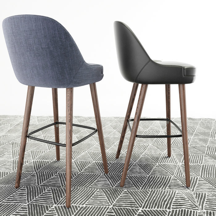 375 Walter Knoll Barstool 3D model CGTrader