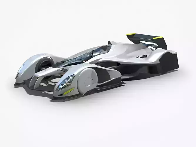RB X 2010 5G Formula Concept Low-poly 3D model RB X 2010 5G Formula Concept Low-poly 3D model