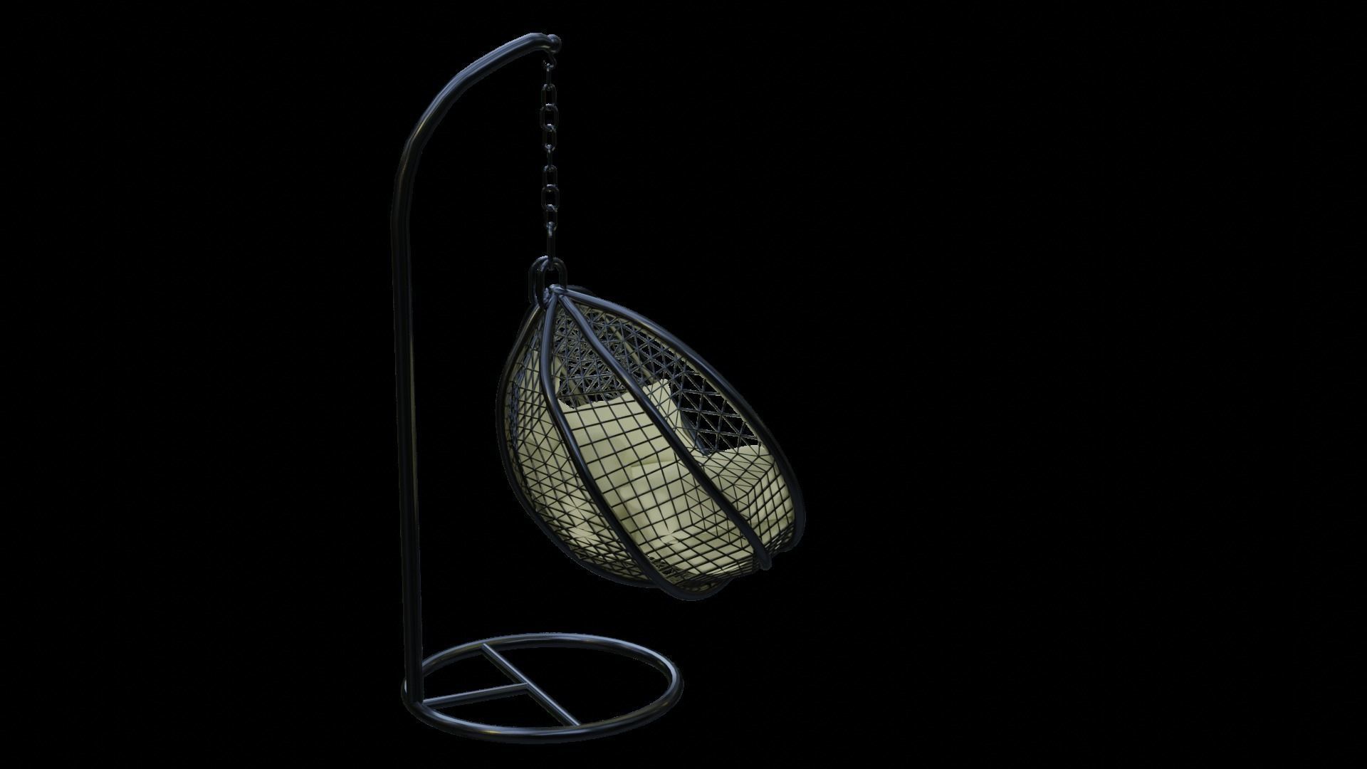 Hanging Chair 3D model_3