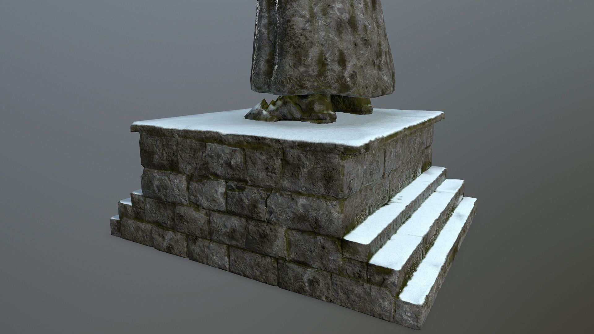 statue Low-poly 3D model_13