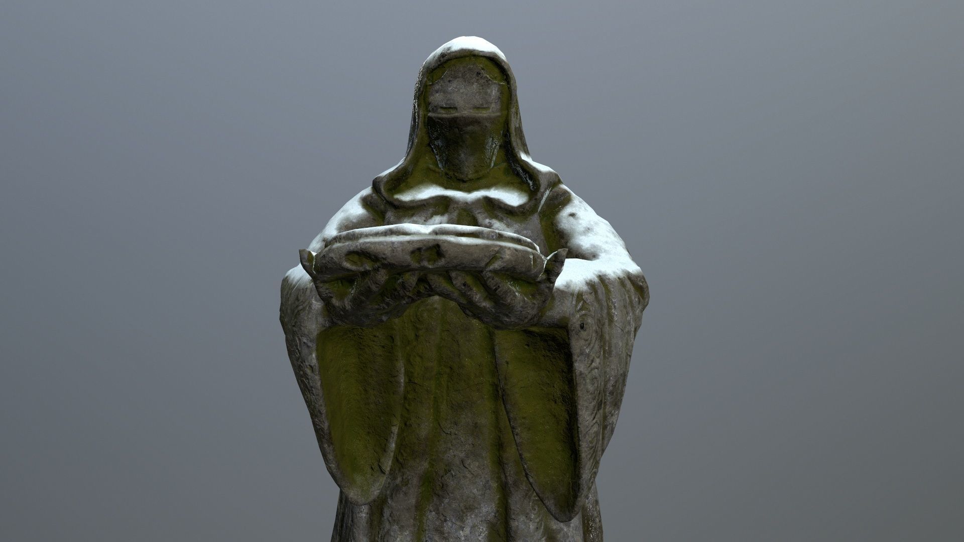 statue Low-poly 3D model_9