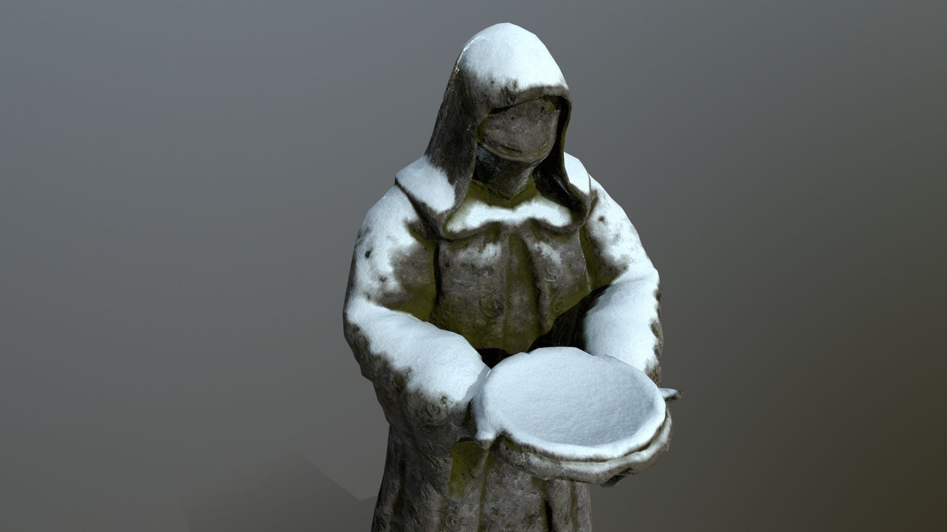 statue Low-poly 3D model_8