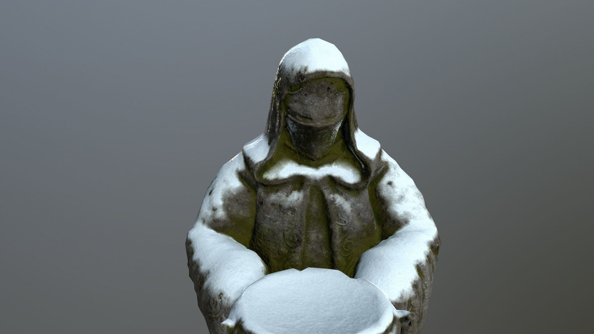 statue Low-poly 3D model_15