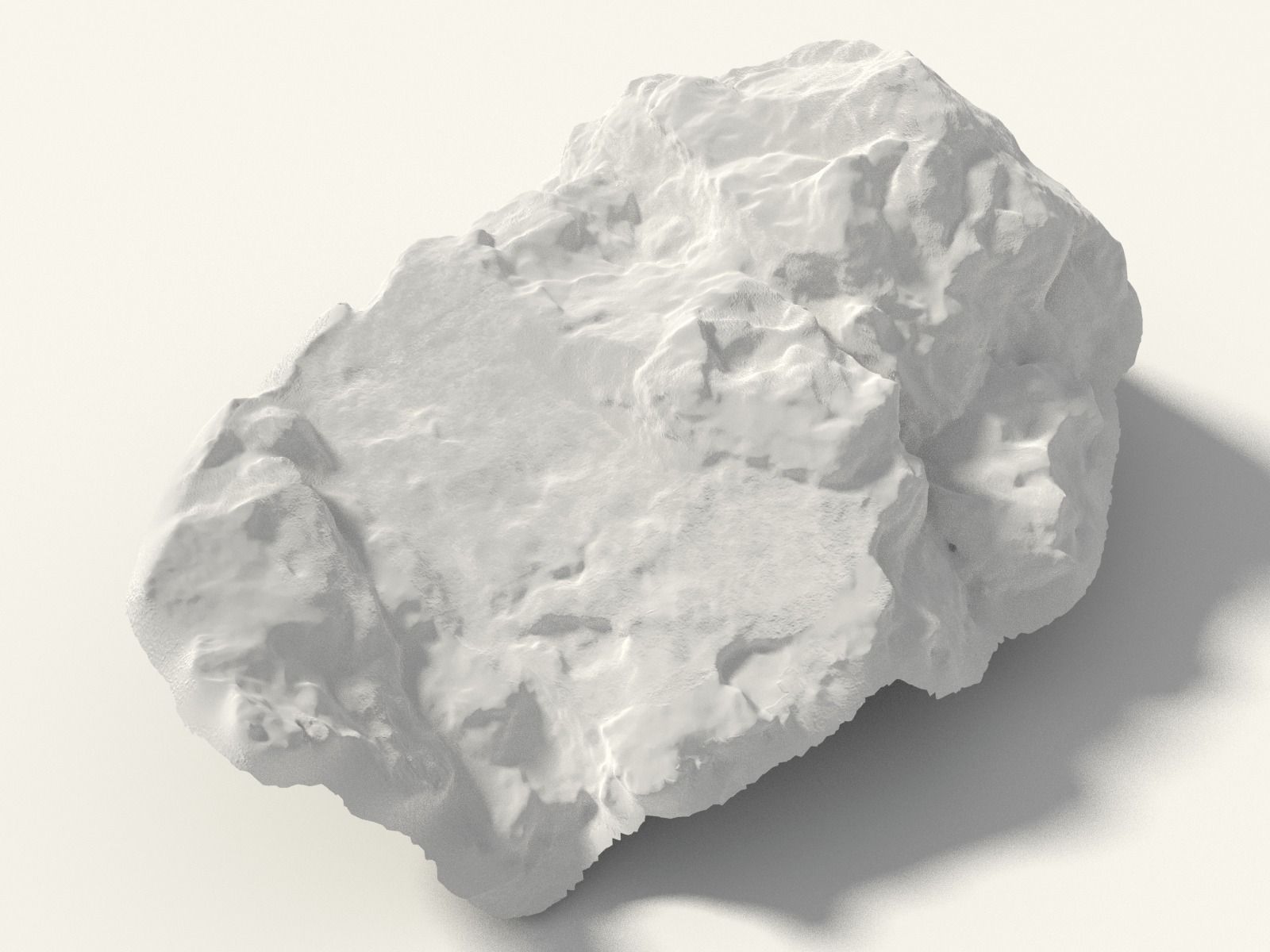 Scanned Bright Rock Formation Free 3D model_1