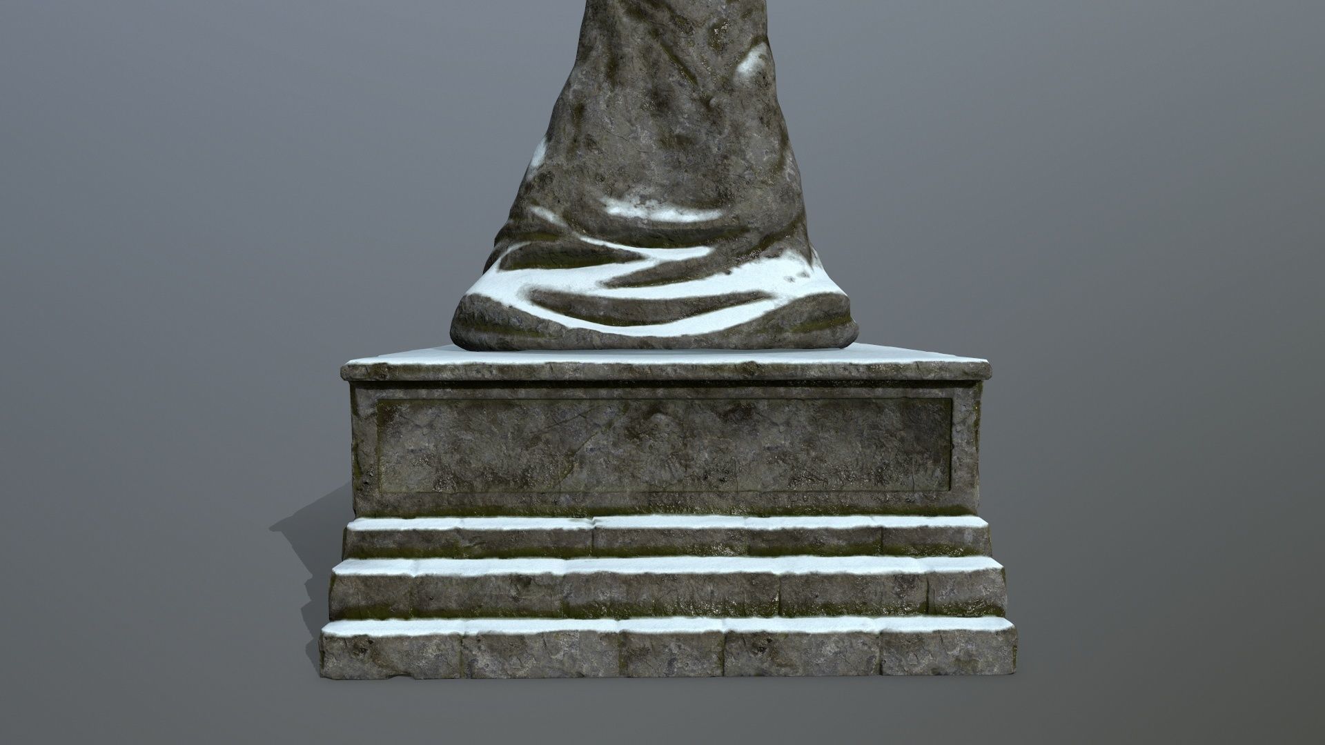 statue Low-poly 3D model_11