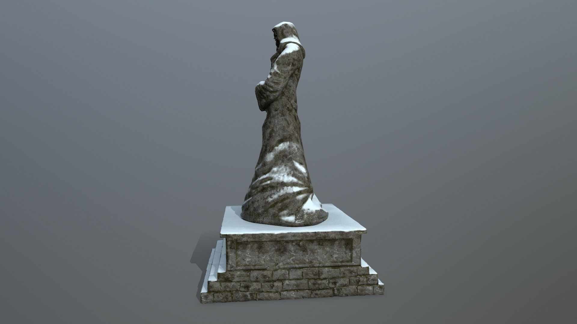 statue Low-poly 3D model_5