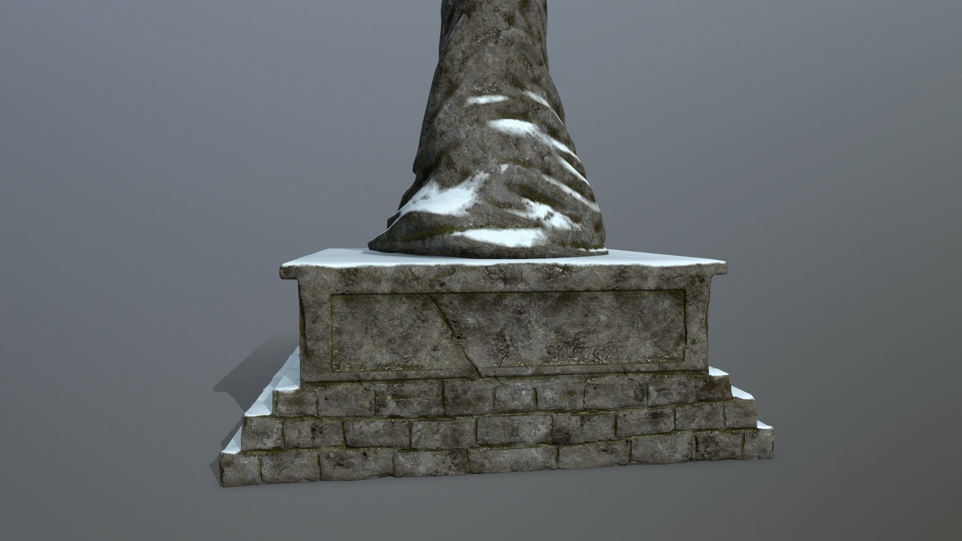 statue Low-poly 3D model_10