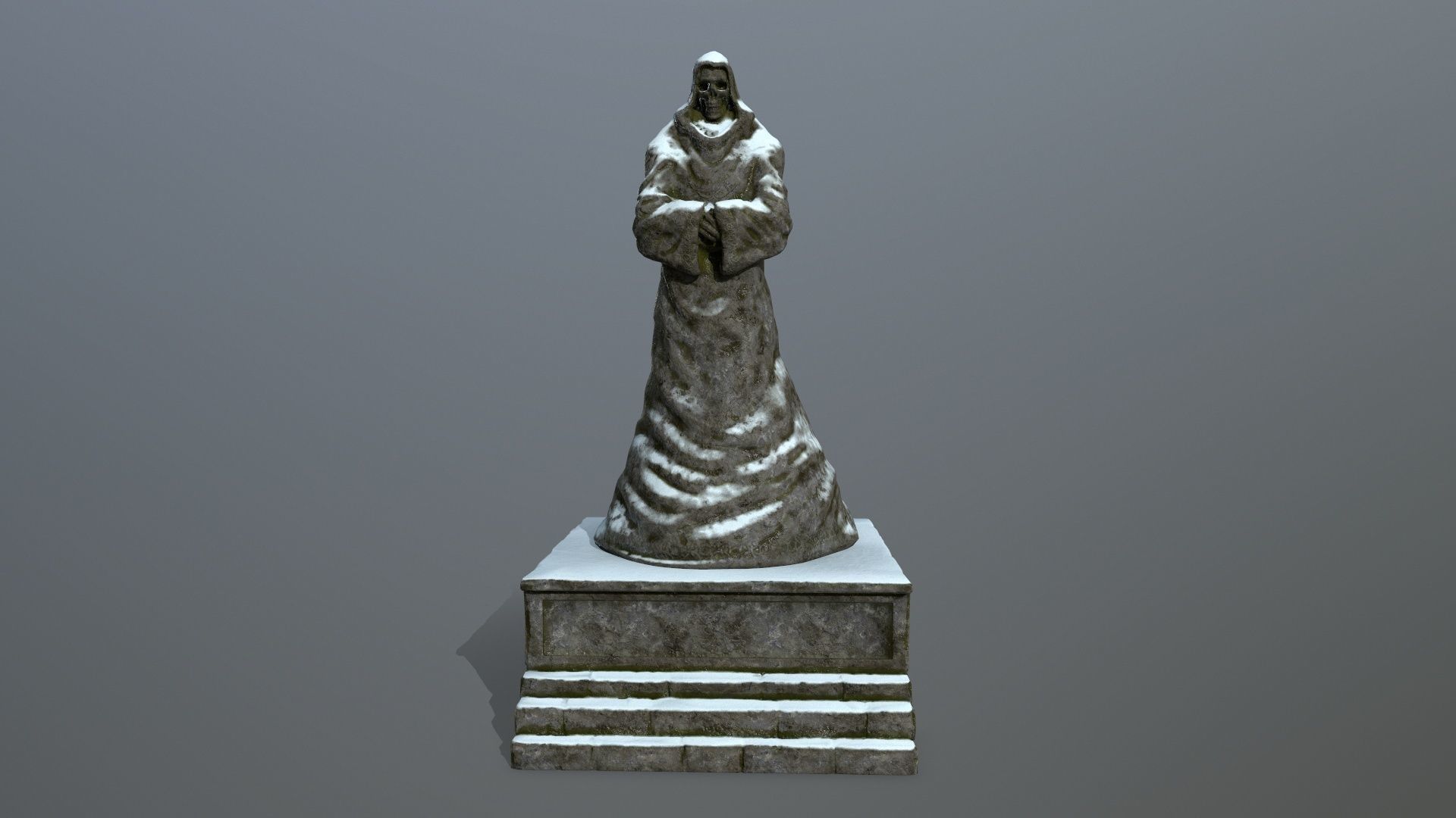 statue Low-poly 3D model_7