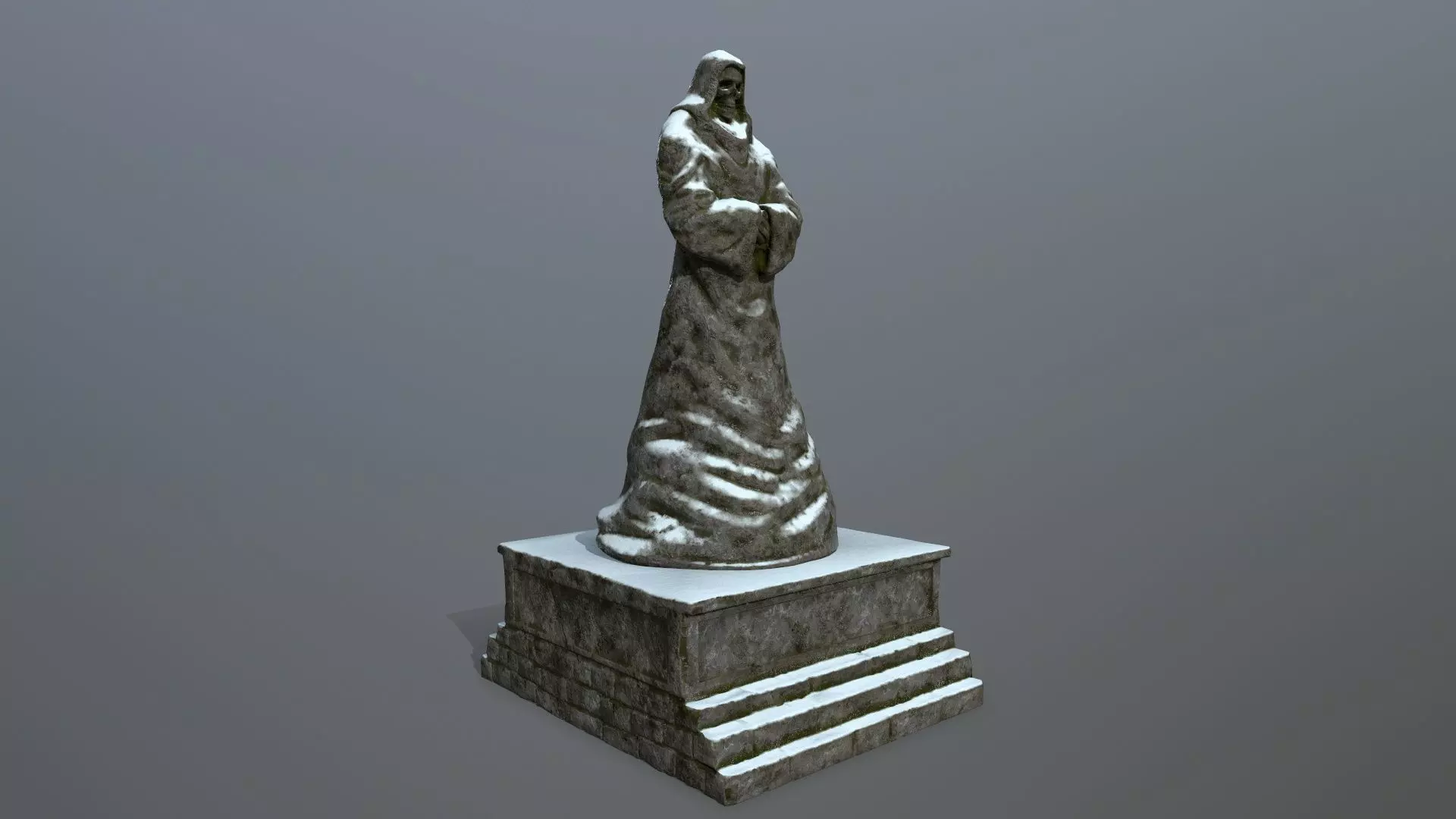 statue Low-poly 3D model_0