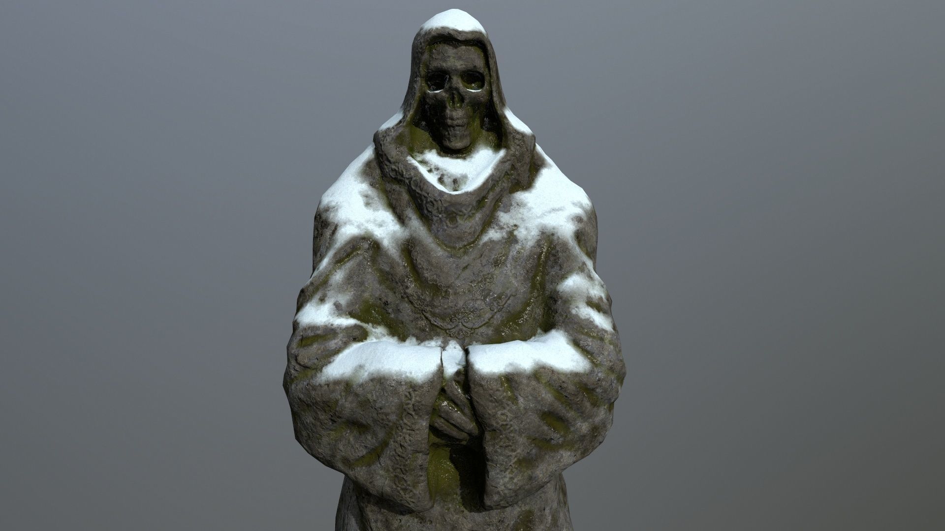 statue Low-poly 3D model_8