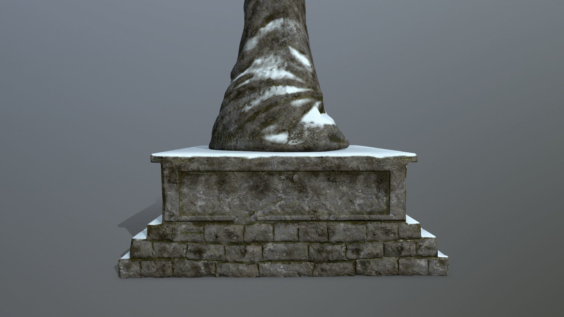 statue Low-poly 3D model_12