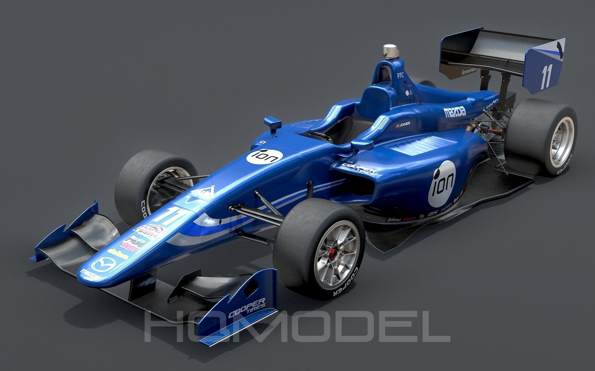 Dallara Indy Lights 2015 PBR Low-poly 3D model_15