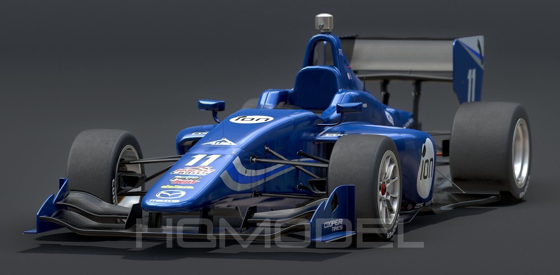 Dallara Indy Lights 2015 PBR Low-poly 3D model_3