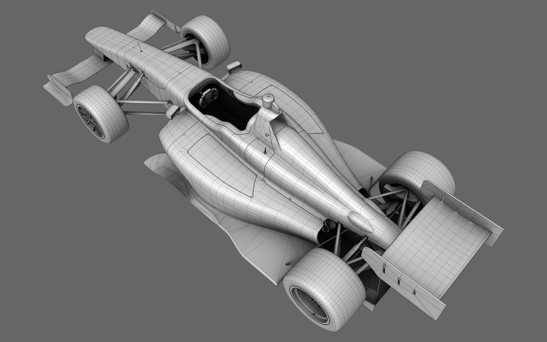 Dallara Indy Lights 2015 PBR Low-poly 3D model_30