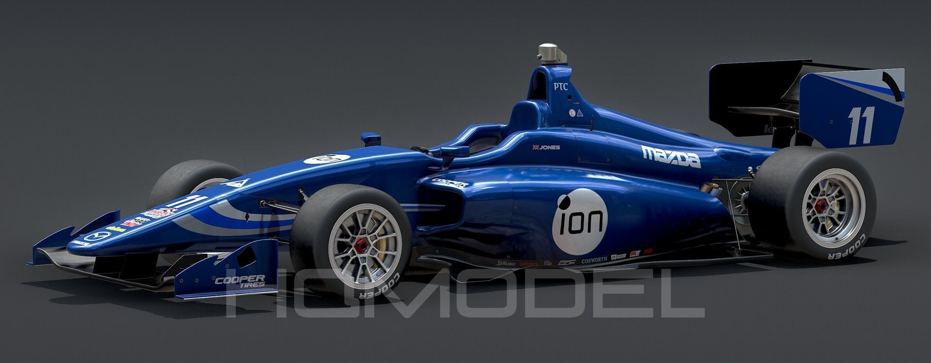 Dallara Indy Lights 2015 PBR Low-poly 3D model_5
