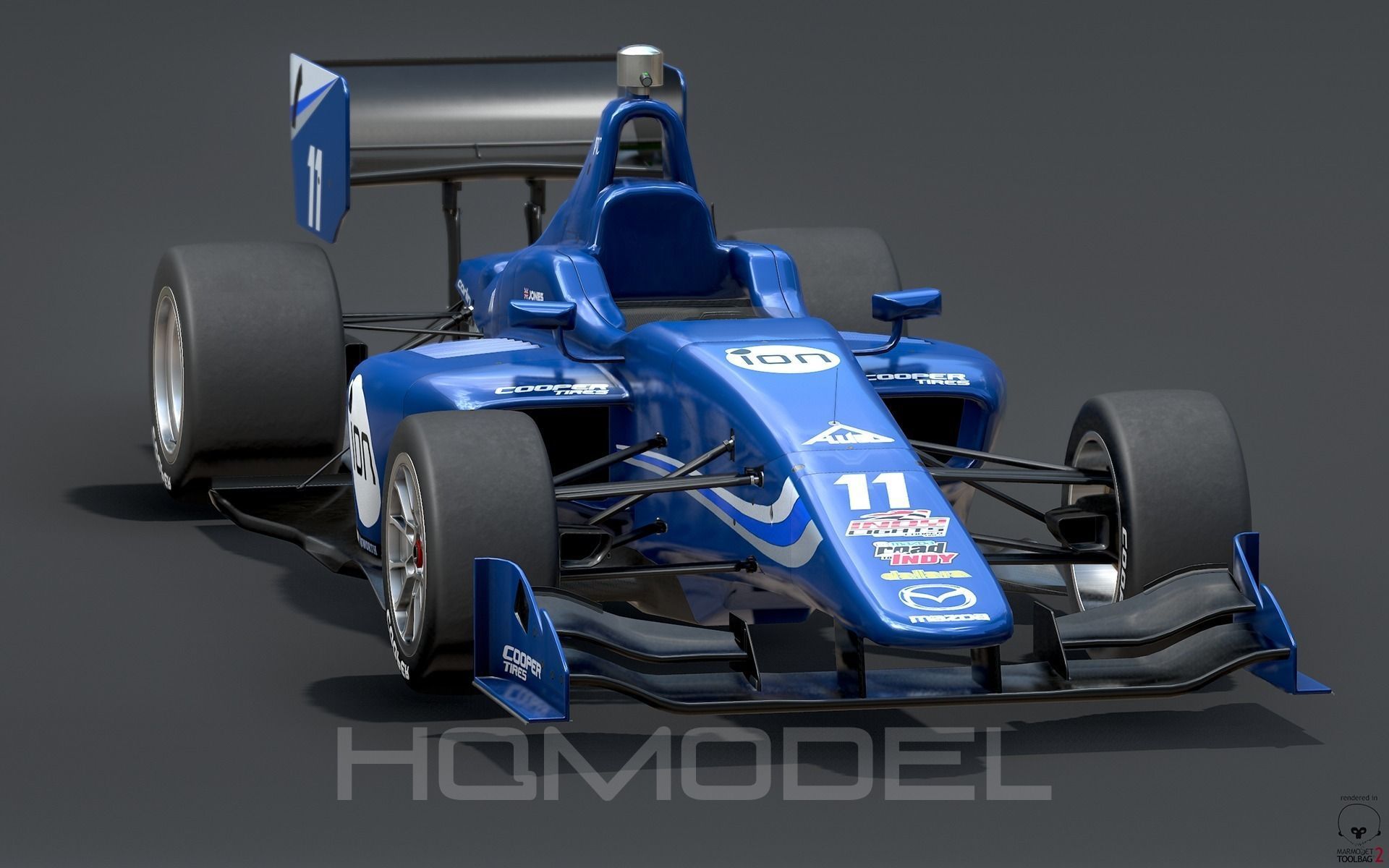 Dallara Indy Lights 2015 PBR Low-poly 3D model_1