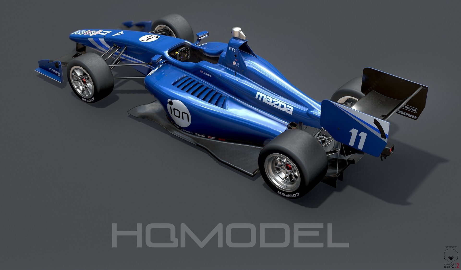 Dallara Indy Lights 2015 PBR Low-poly 3D model_8