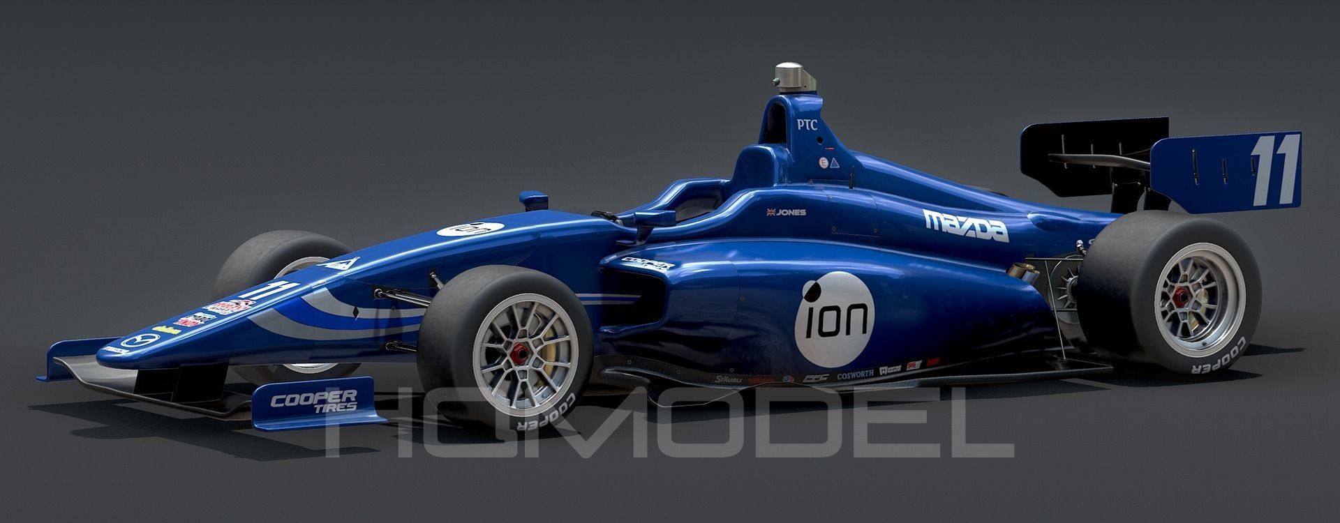 Dallara Indy Lights 2015 PBR Low-poly 3D model_6