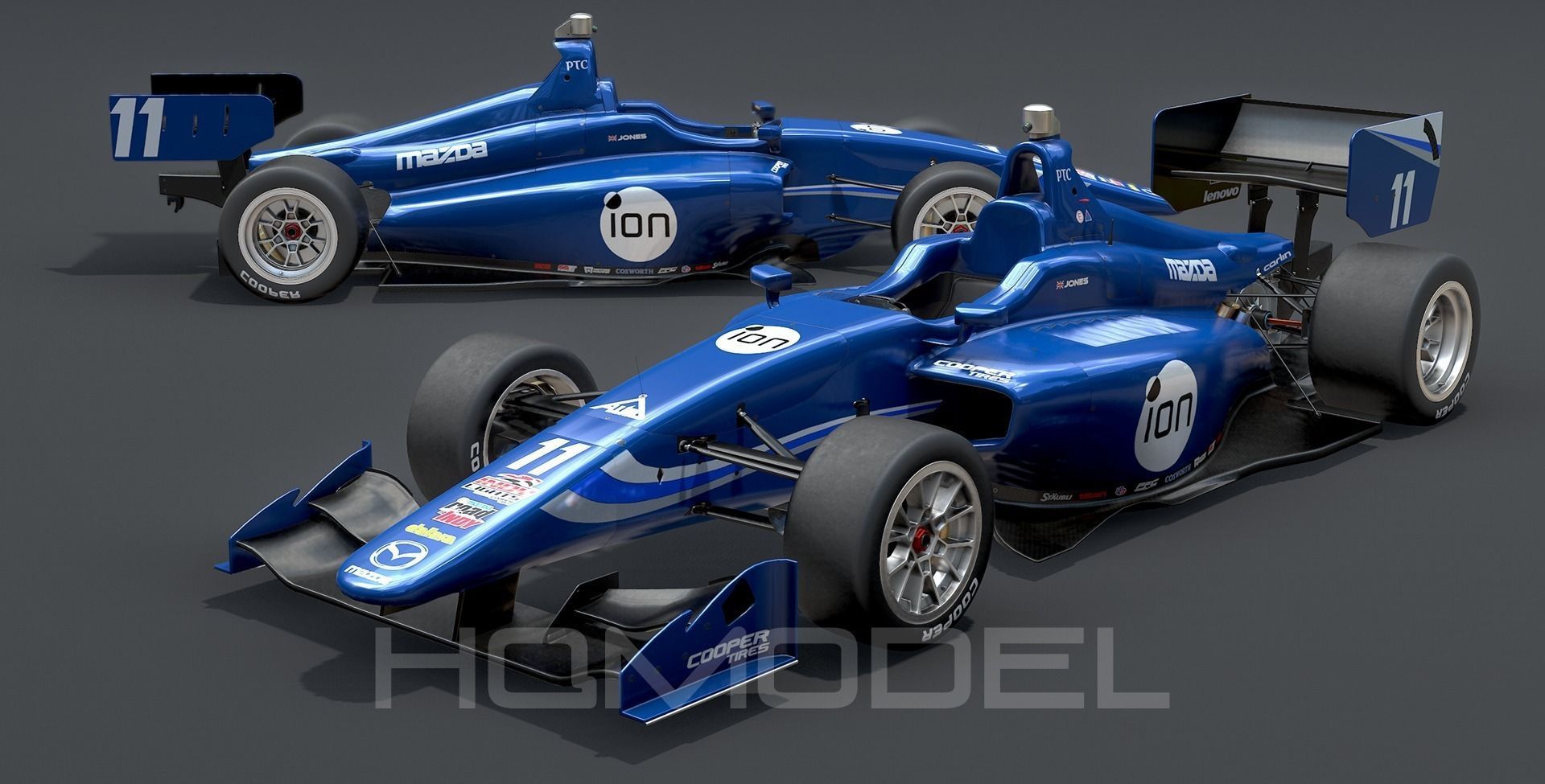 Dallara Indy Lights 2015 PBR Low-poly 3D model_7