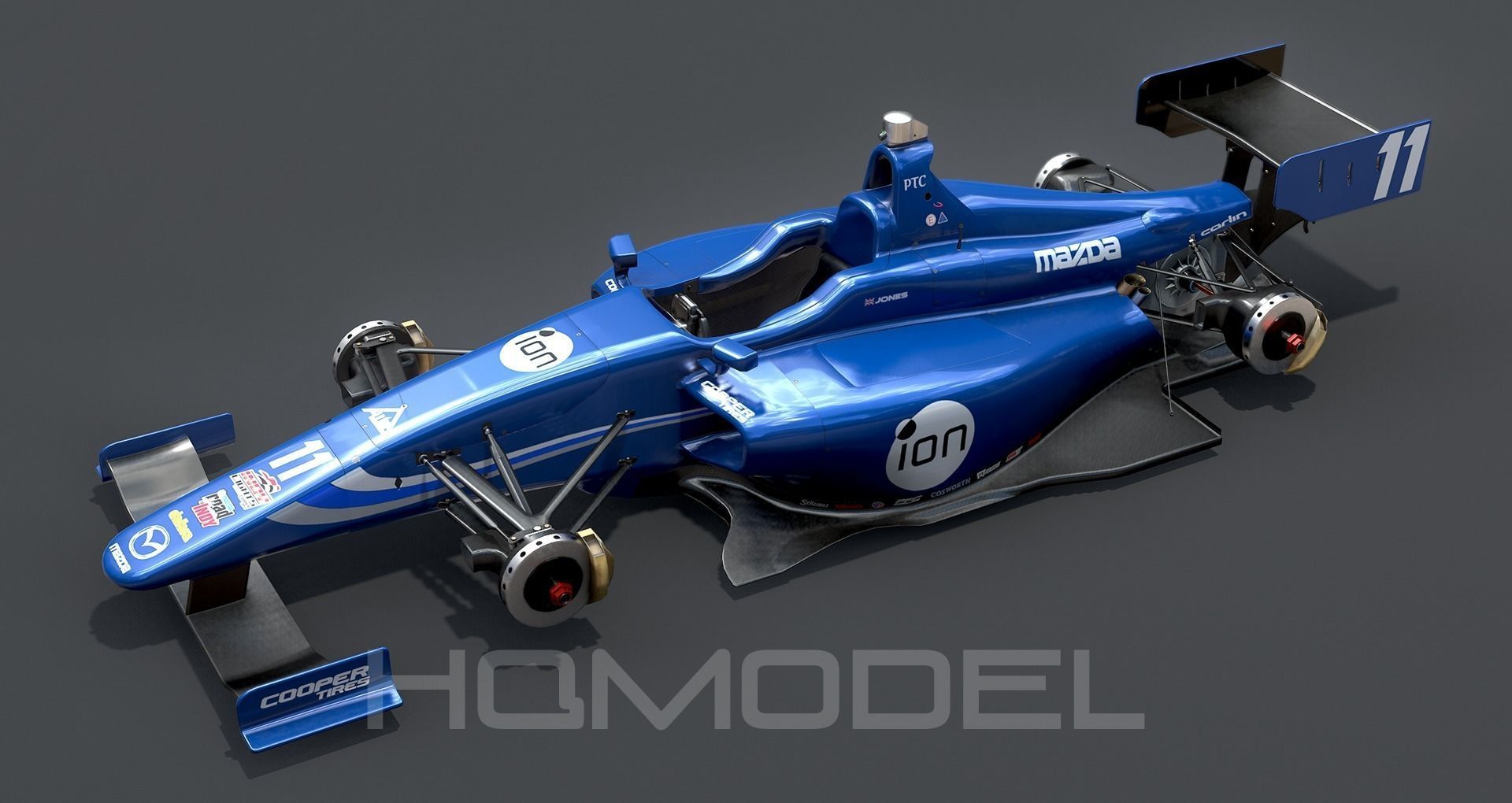Dallara Indy Lights 2015 PBR Low-poly 3D model_9