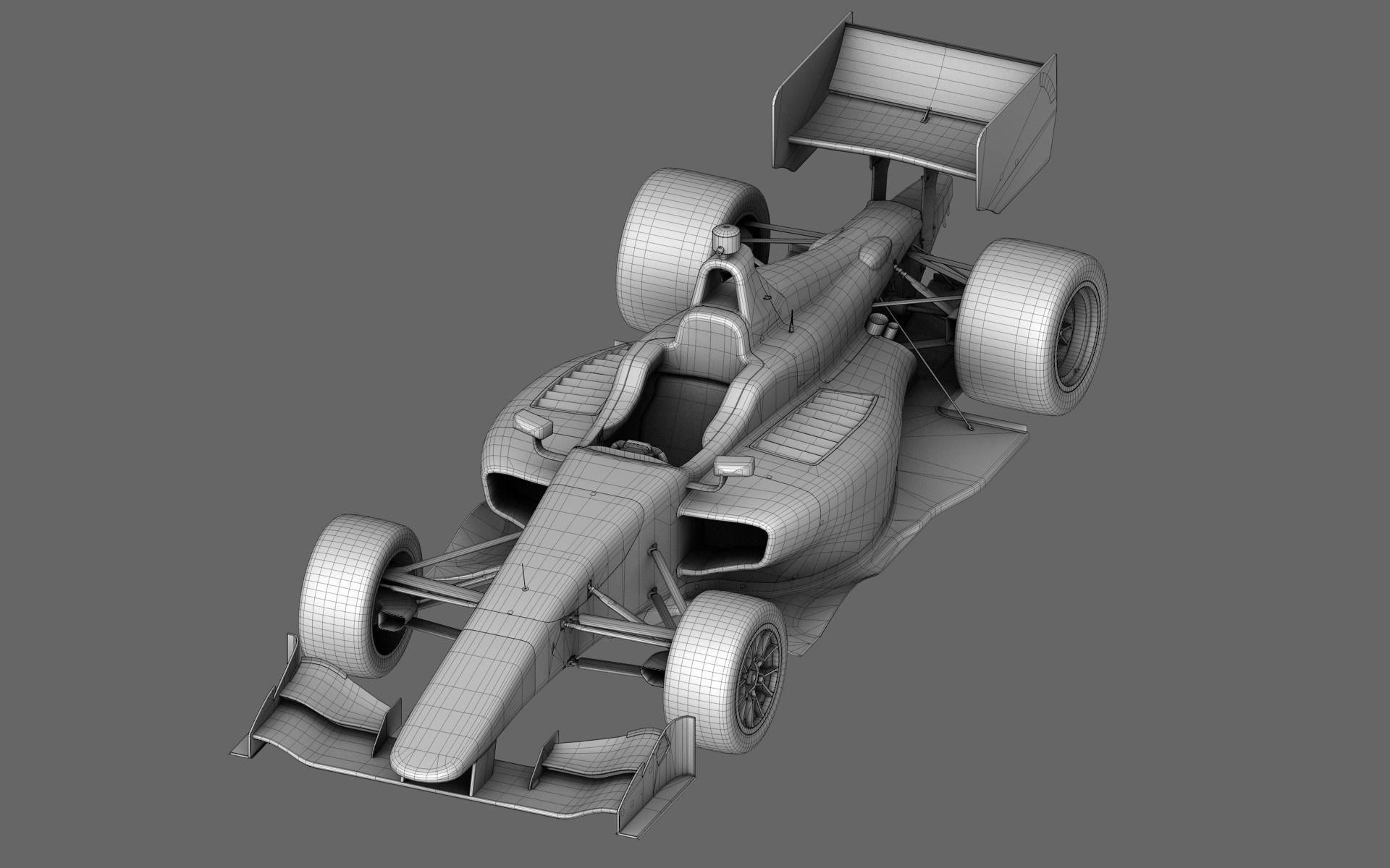 Dallara Indy Lights 2015 PBR Low-poly 3D model_29