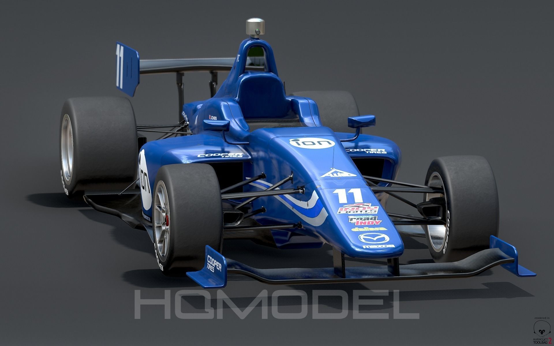 Dallara Indy Lights 2015 PBR Low-poly 3D model_2