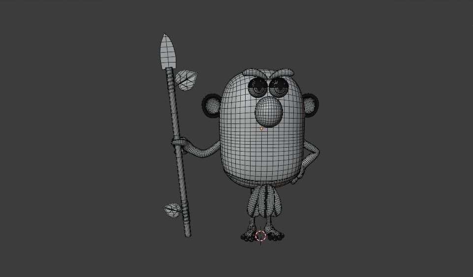 Fantasy charcter for animation Free 3D model_9