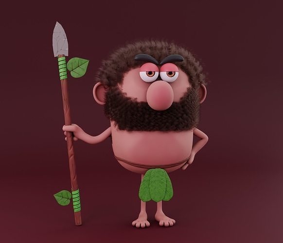 Fantasy charcter for animation Free 3D model