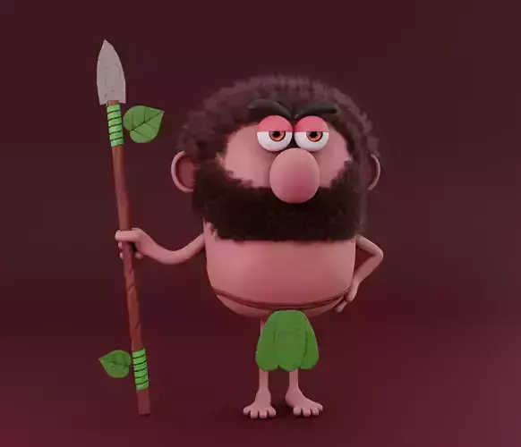Fantasy charcter for animation Free 3D model