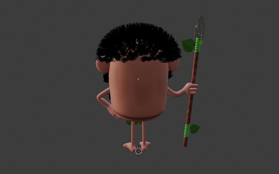 Fantasy charcter for animation Free 3D model_5
