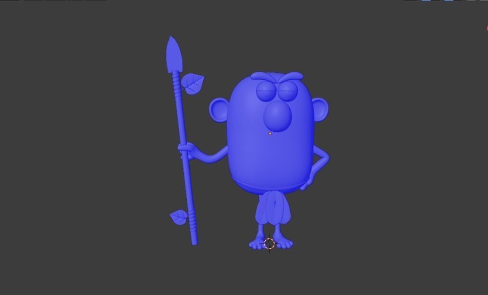 Fantasy charcter for animation Free 3D model_10