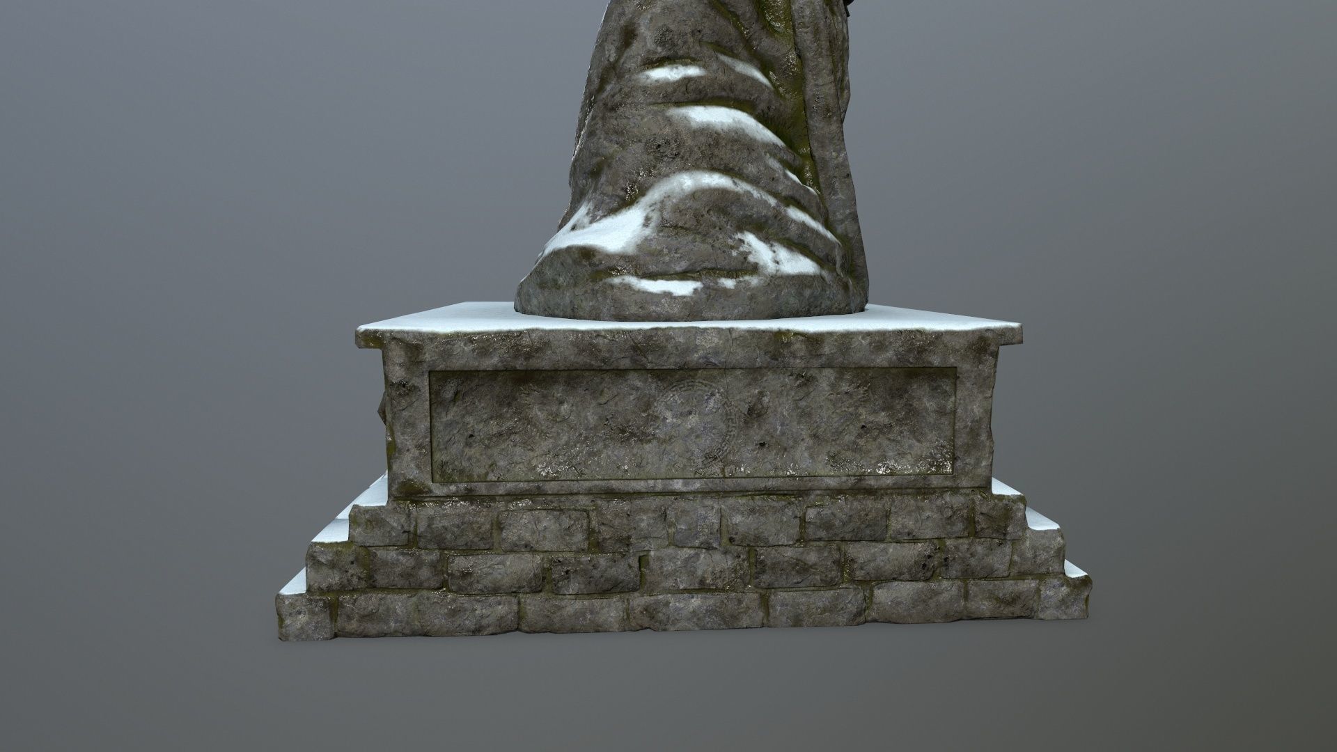 statue Low-poly 3D model_10