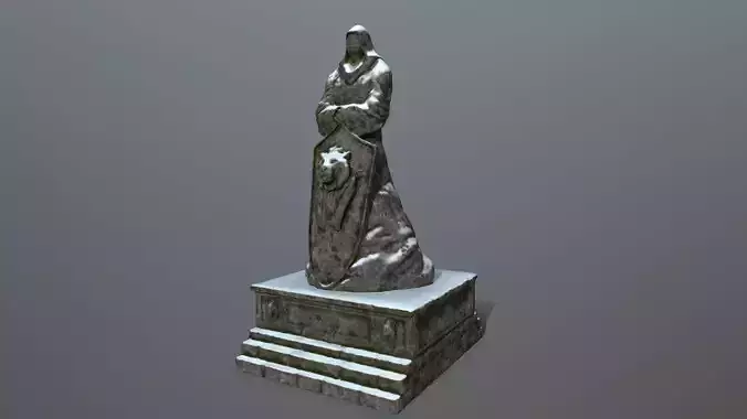 statue Low-poly 3D model