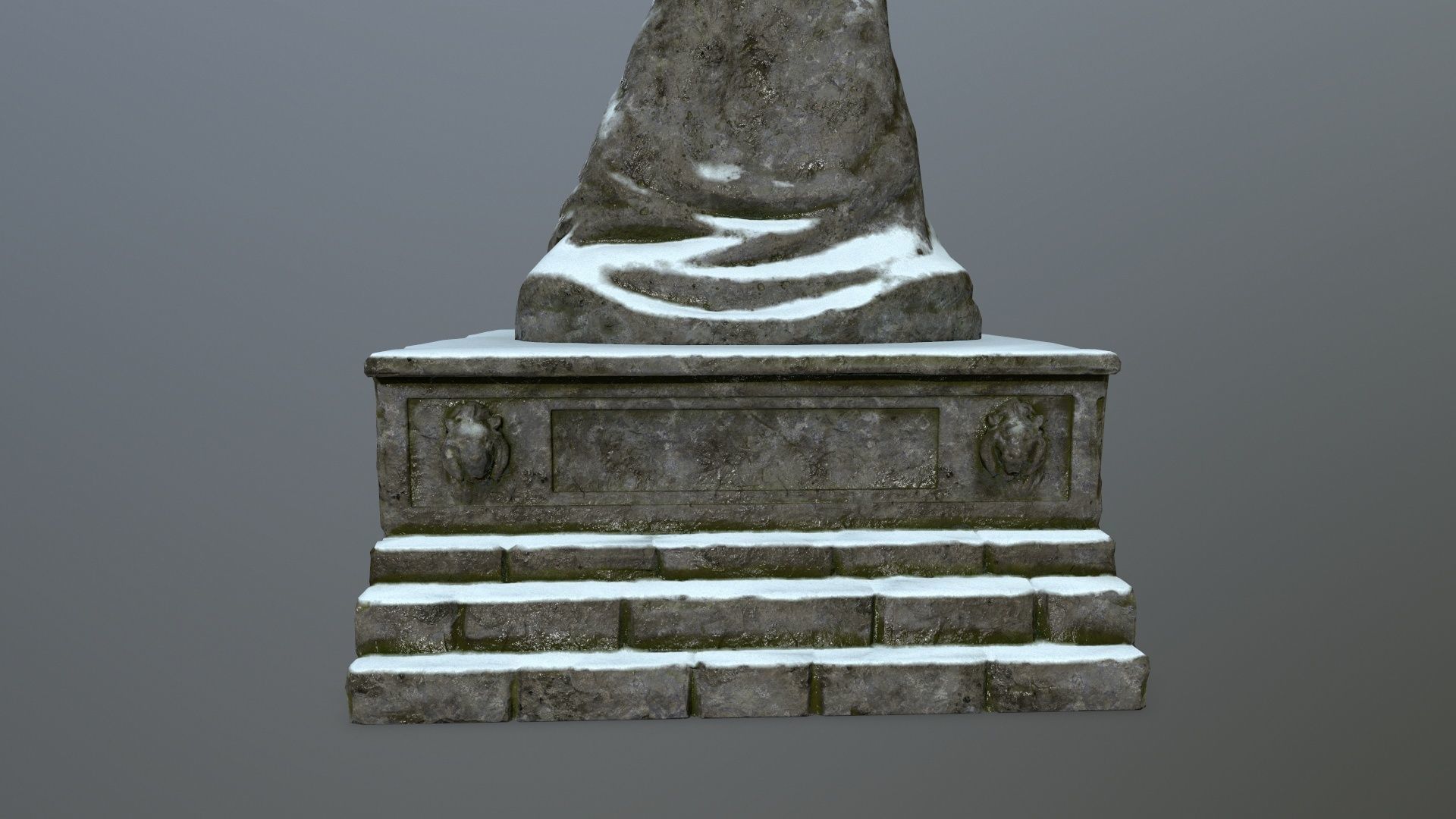 statue Low-poly 3D model_11