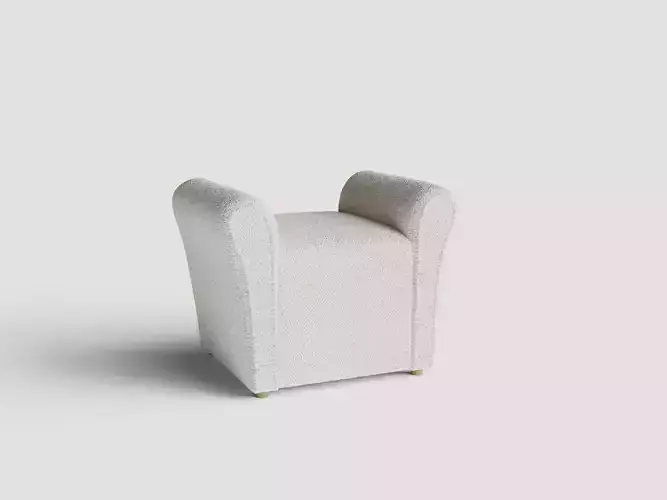 French footstools poufs from the 1960s 3d model