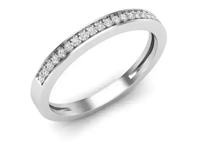 Diamond Anniversary Wedding Band for woman 3D print model
