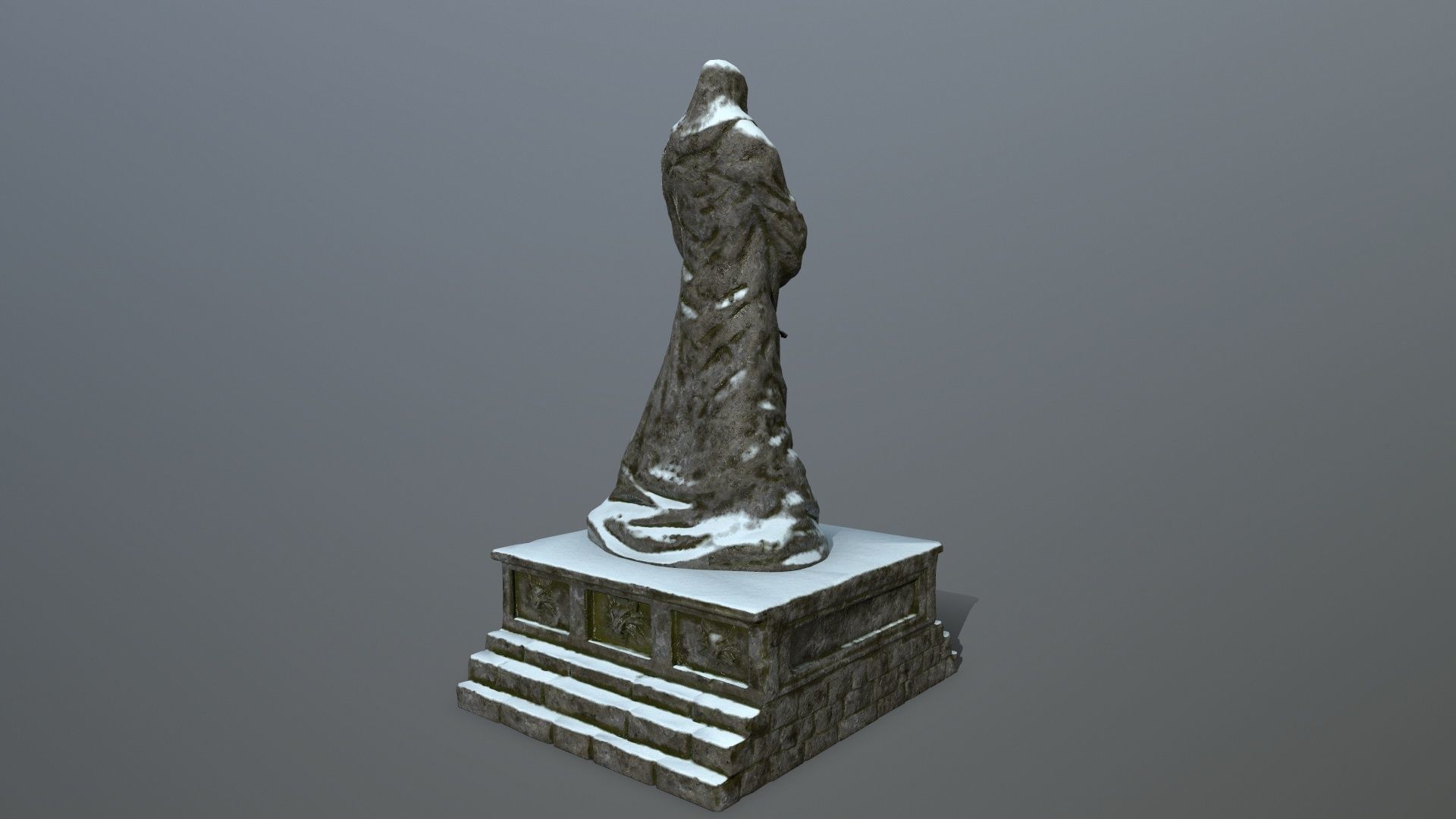 statue Low-poly 3D model_4