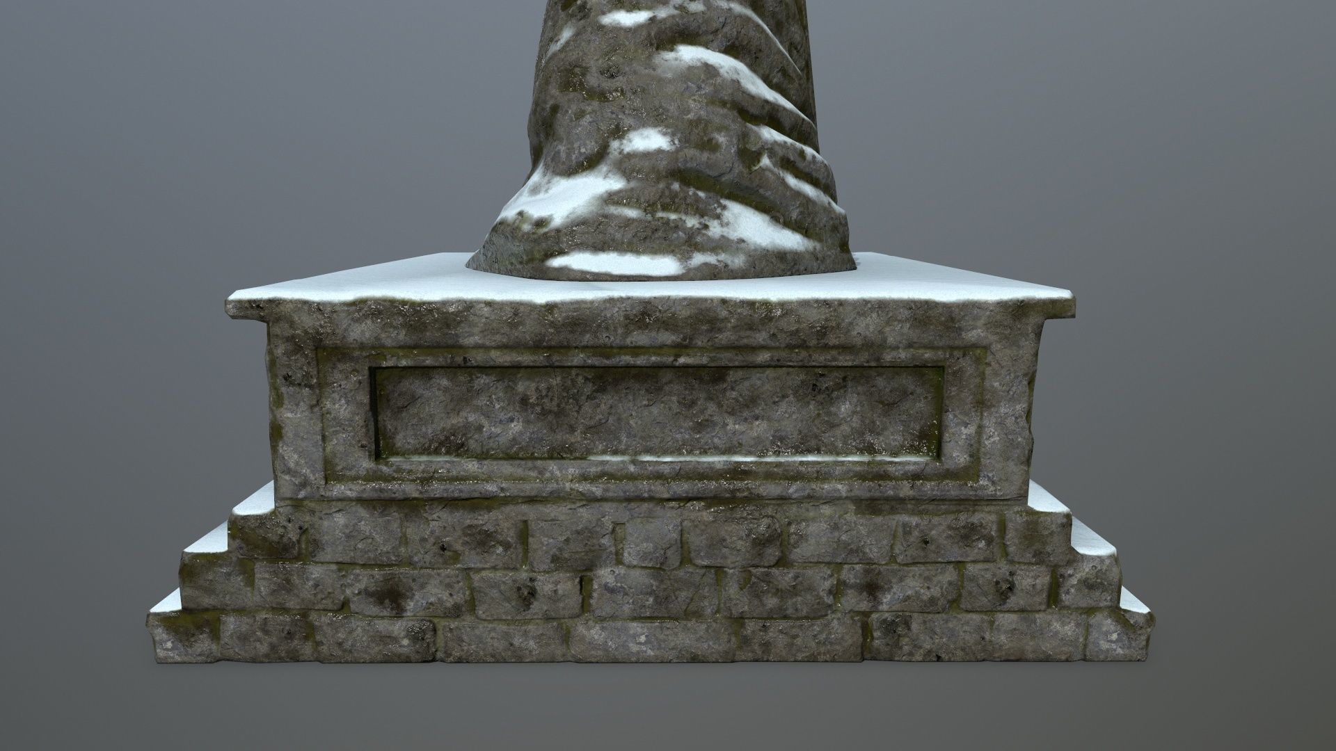 statue Low-poly 3D model_11